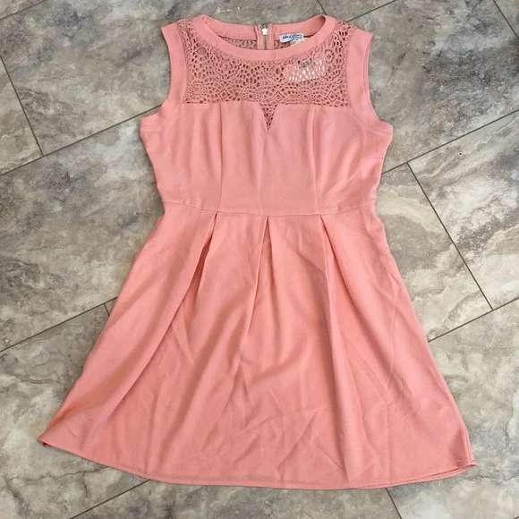 blush pink dress juniors Women & Juniors Jovani Blush Ulla Crystal Tulle Dress